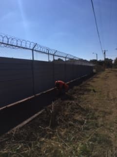 Commercial fence install in Alexandria, LA