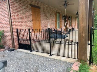 Wrought iron gate